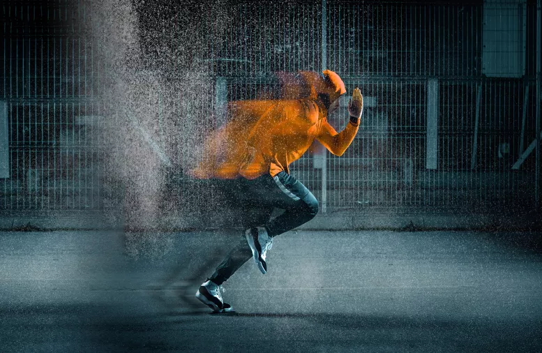 person running